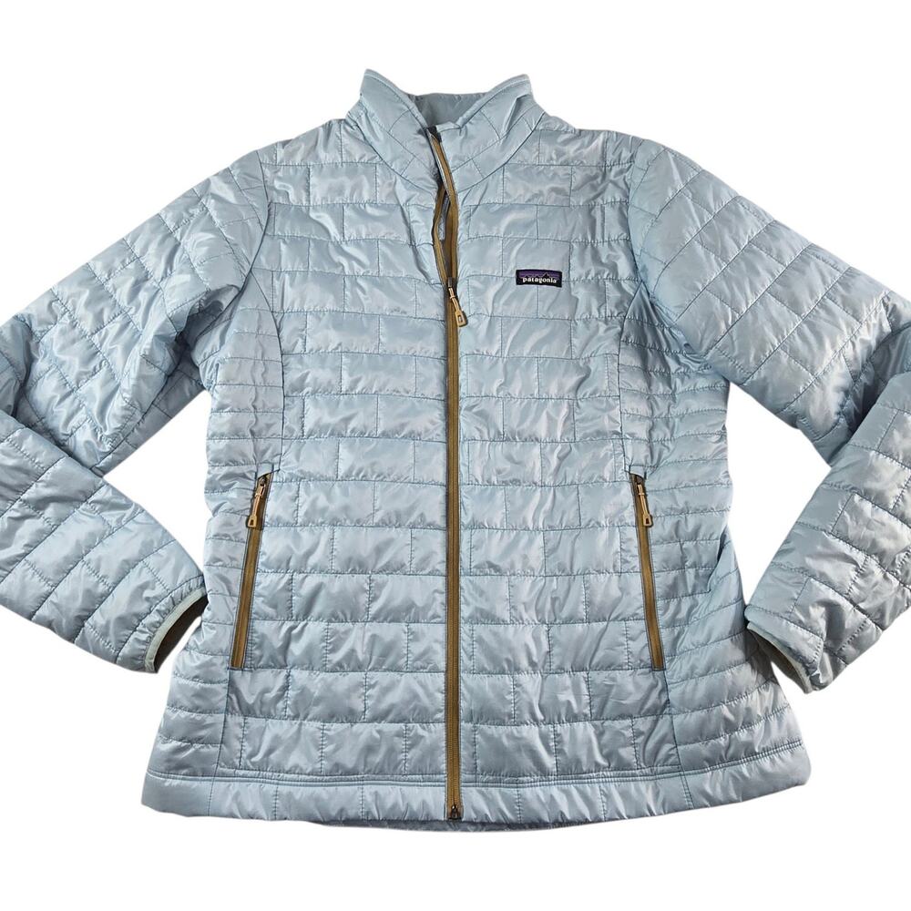 Patagonia Light Blue Puffer Women's Nano Puff Jacket XL Lightweight Packable